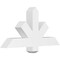 Ekena Millwork Kennewick Architectural Grade PVC Gable Bracket, 36"W x 18"H x 4"D x 4"F, 12/12 Pitch GBP036X18X0404KEN00 - alternate 1